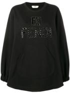 Fendi Stud Embellished Sweatshirt - Black