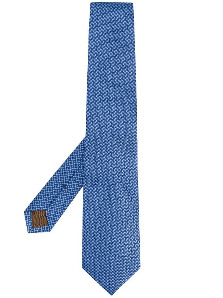 Church's Geometric Jacquard Tie - Blue