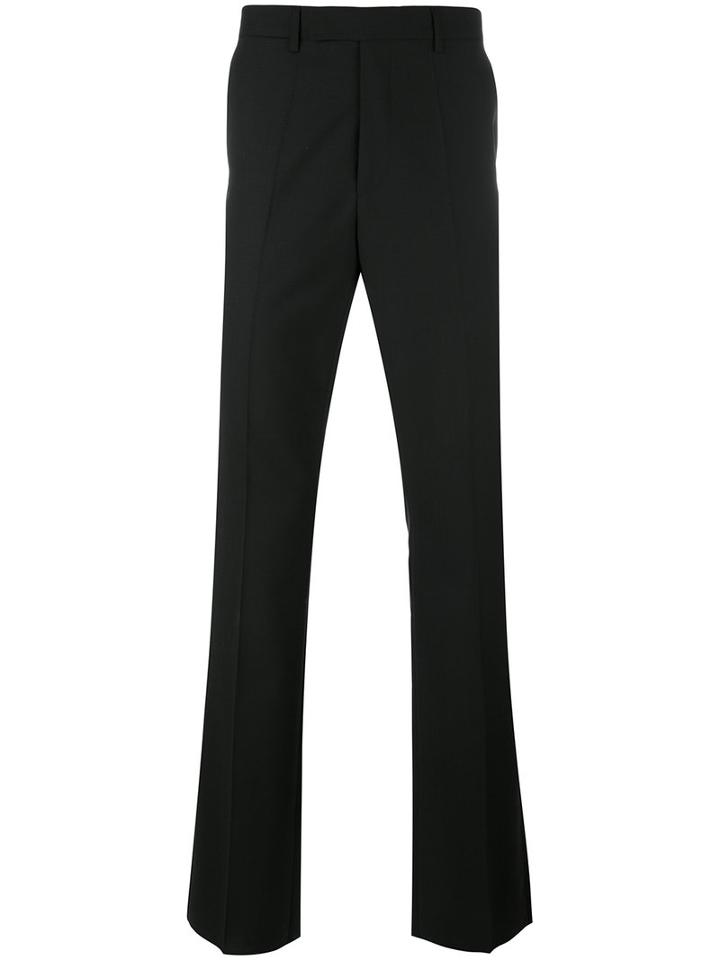 Raf Simons - Slightly Flared Trousers - Men - Cotton/virgin Wool - 48, Black, Cotton/virgin Wool