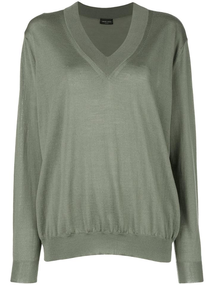 Roberto Collina Loose Fit Sweatshirt - Green