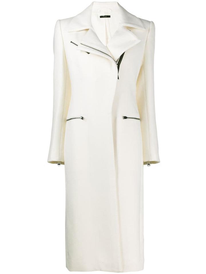 Tom Ford Zip-up Wool Coat - Neutrals