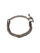 M. Cohen Braided Chain Bracelet, Men's, Metallic