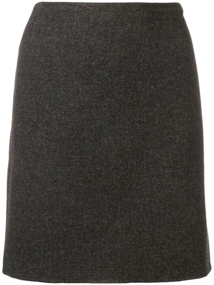 Prada Vintage 1990's Straight Skirt - Grey