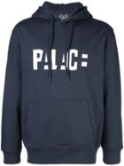 Palace Logo Block Hoodie - Blue