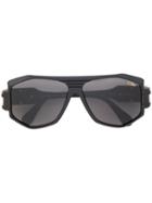 Cazal Angled Aviator Sunglasses - Black