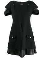 Courrèges Short Layered Dress - Black