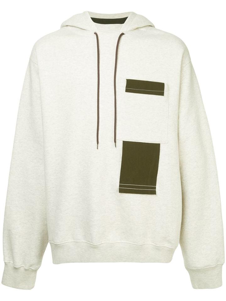 Oamc Contrast Details Hoodie - Grey