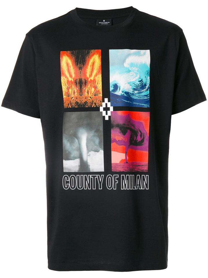 Marcelo Burlon County Of Milan - Diuca Print T-shirt - Men - Cotton - S, Black, Cotton
