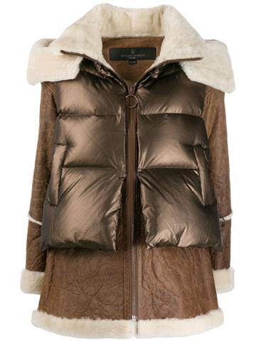 Nicole Benisti Hybrid Padded Coat - Brown