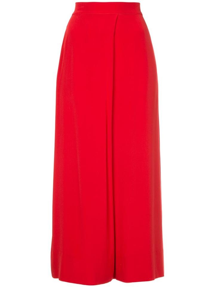 Layeur High Waisted Palazzo Trousers - Red