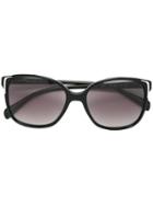 Prada Eyewear Squared Frame Sunglasses, Women's, Black, Acetate