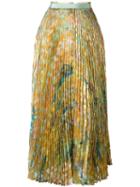 Roberto Cavalli 'runway Pleated' Skirt, Women's, Size: 40, Silk/polyester