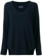 Zadig & Voltaire V-neck Jumper - Blue