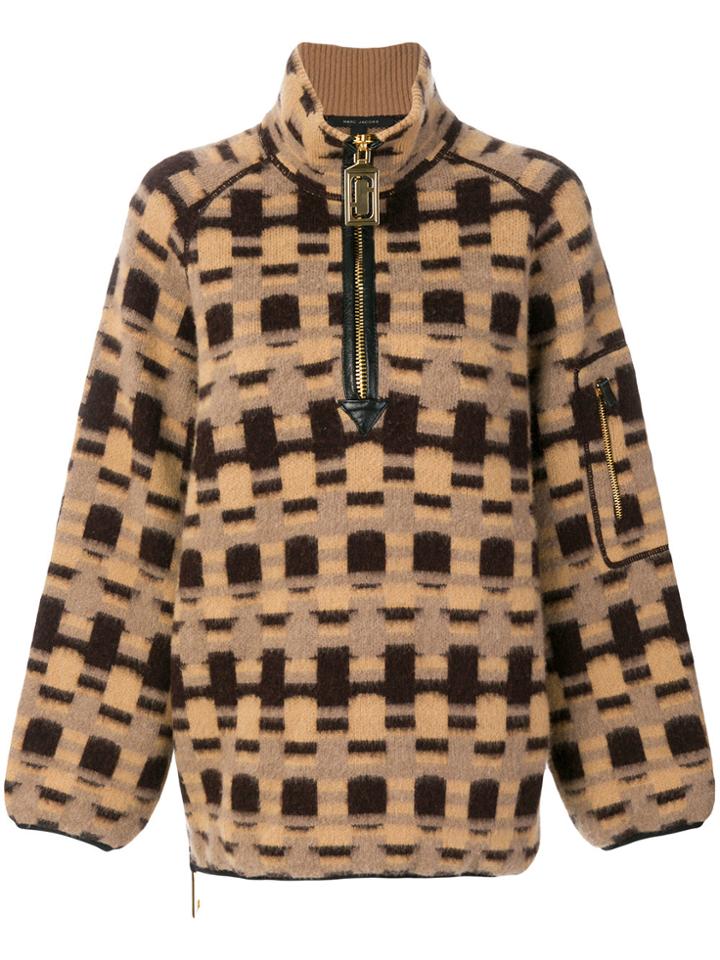 Marc Jacobs Intarsia-knit Pullover - Brown