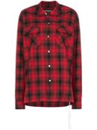 Mastermind Japan Logo Print Check Shirt - Red