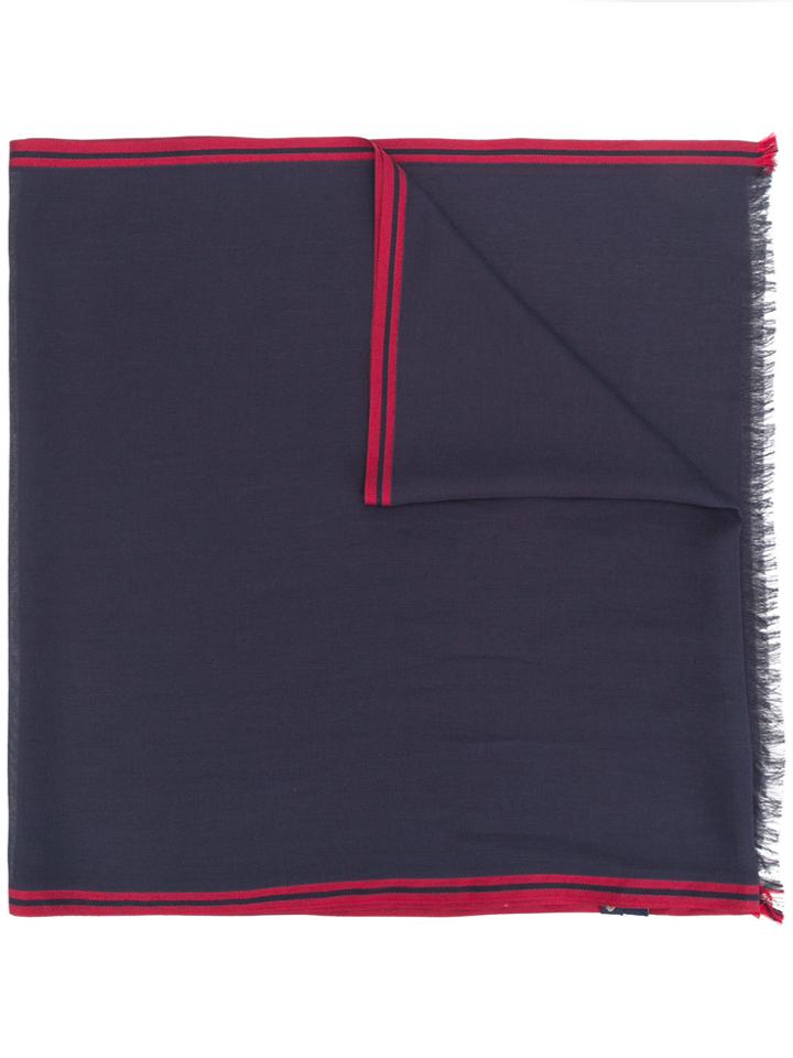 Loro Piana Contrast Edge Scarf - Blue
