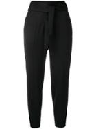Iro Tailored Crop Trousers - Black
