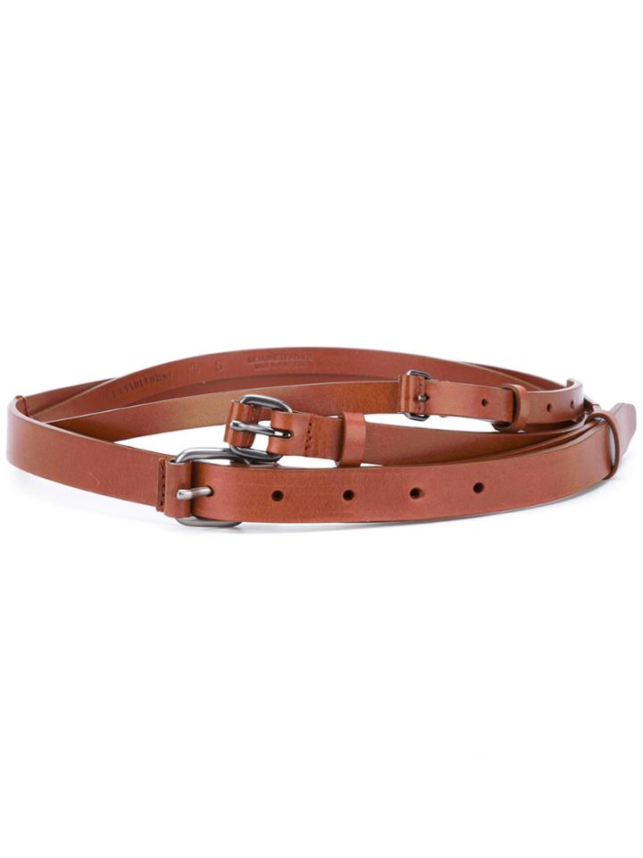 A.f.vandevorst Multi-buckle Belt - Brown