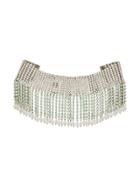 Miu Miu Fringed Crystal Choker - Metallic