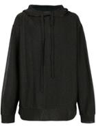 Forcerepublik Oversized Hooded Jumper - Black