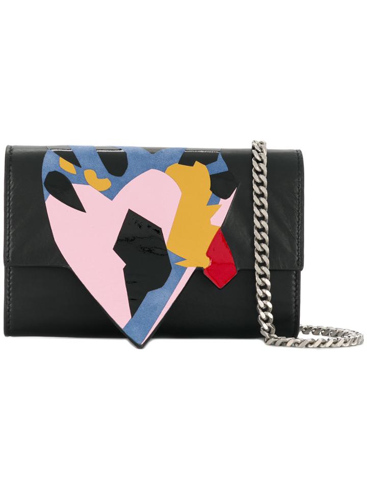 Maison Margiela Abstract Print Chain Bag - Black