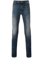 Maison Margiela Distressed Skinny Fit Jeans - Blue