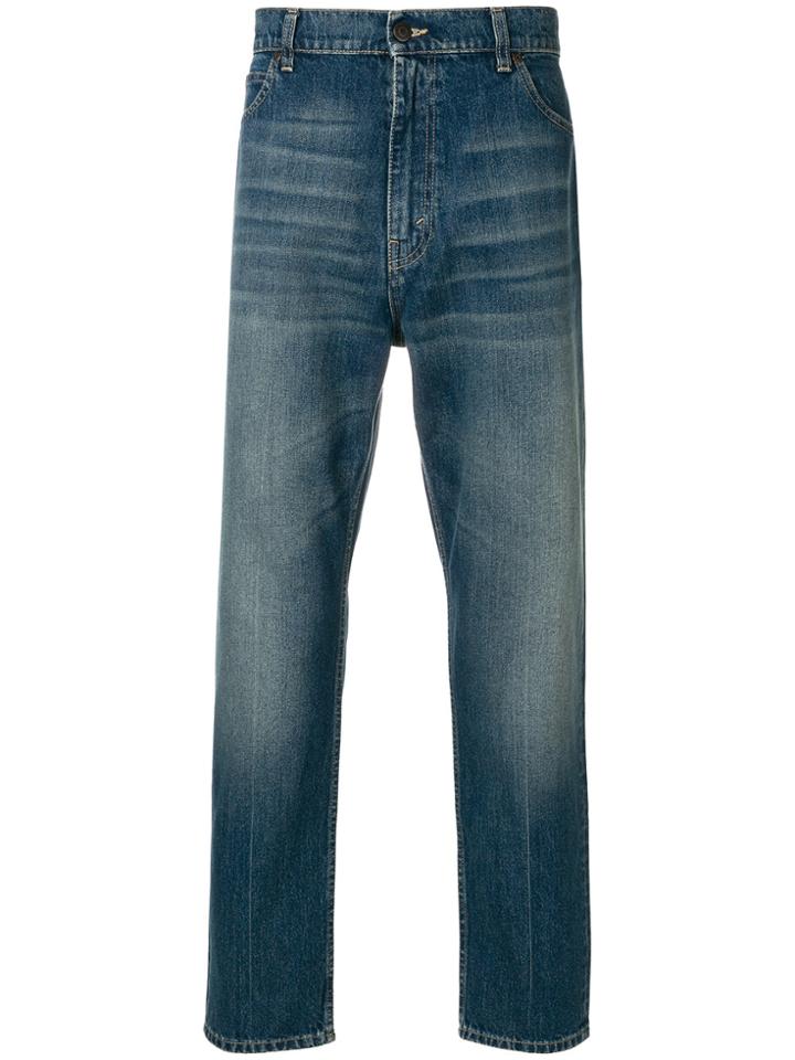Stella Mccartney Faded Loose Fit Jeans - Blue