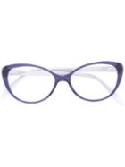 Emilio Pucci - Cat Eye Glasses - Women - Acetate - 52, Blue, Acetate