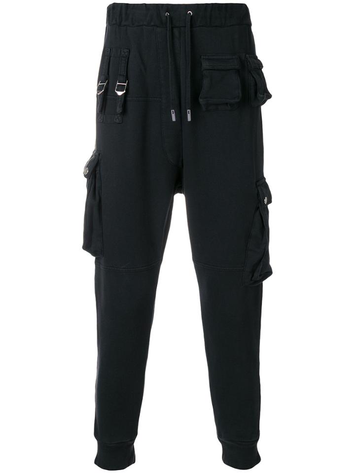 Overcome Cargo Track Pants - Black