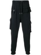 Overcome Cargo Track Pants - Black