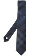 Burberry Patterned Tie - Blue