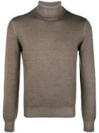 La Fileria For D'aniello Classic Turtleneck Jumper - Brown