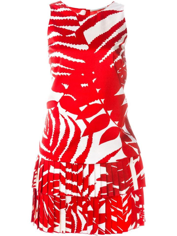 Ermanno Scervino Printed Pleat Dress