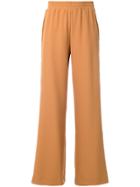 See By Chloé Laddered Trim Wide Leg Trousers - Brown