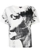 Ann Demeulemeester Mask Print T-shirt - White