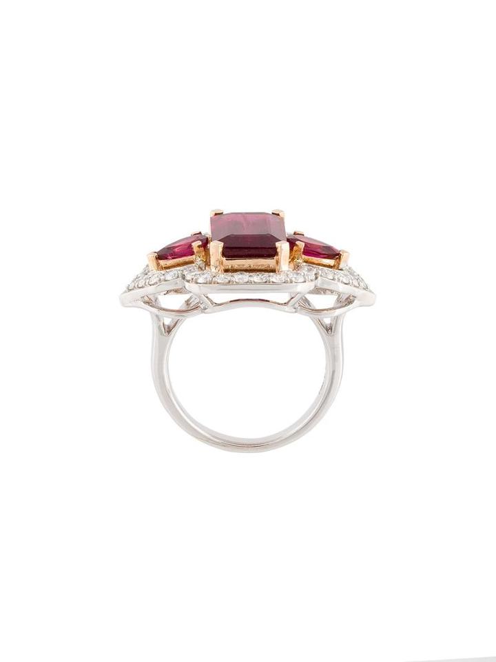 Luis Miguel Howard 14kt White Gold 'the Moghul' Ring, Women's, Size: 52, Metallic