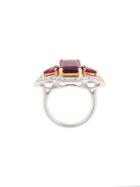 Luis Miguel Howard 14kt White Gold 'the Moghul' Ring, Women's, Size: 52, Metallic