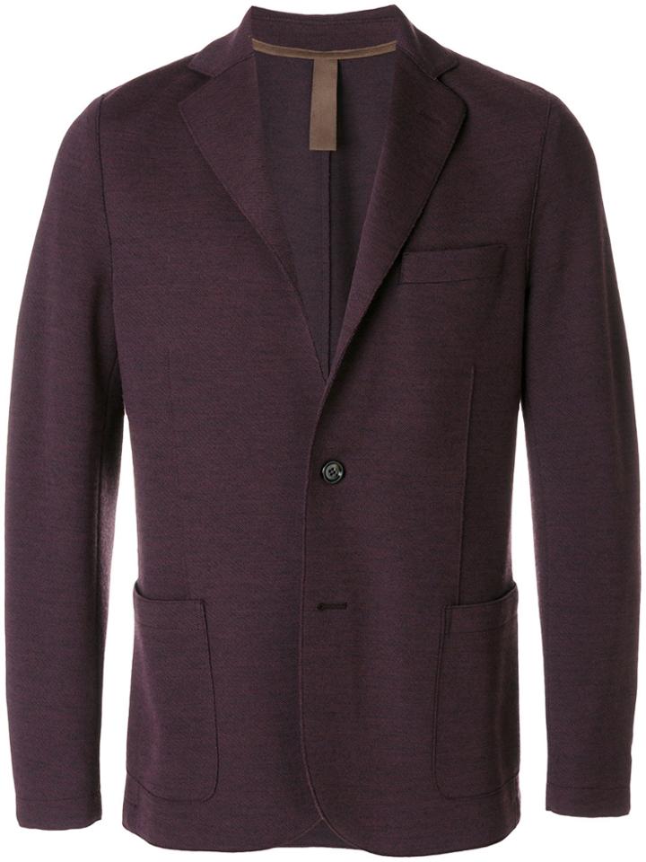 Eleventy Single Breasted Blazer - Pink & Purple