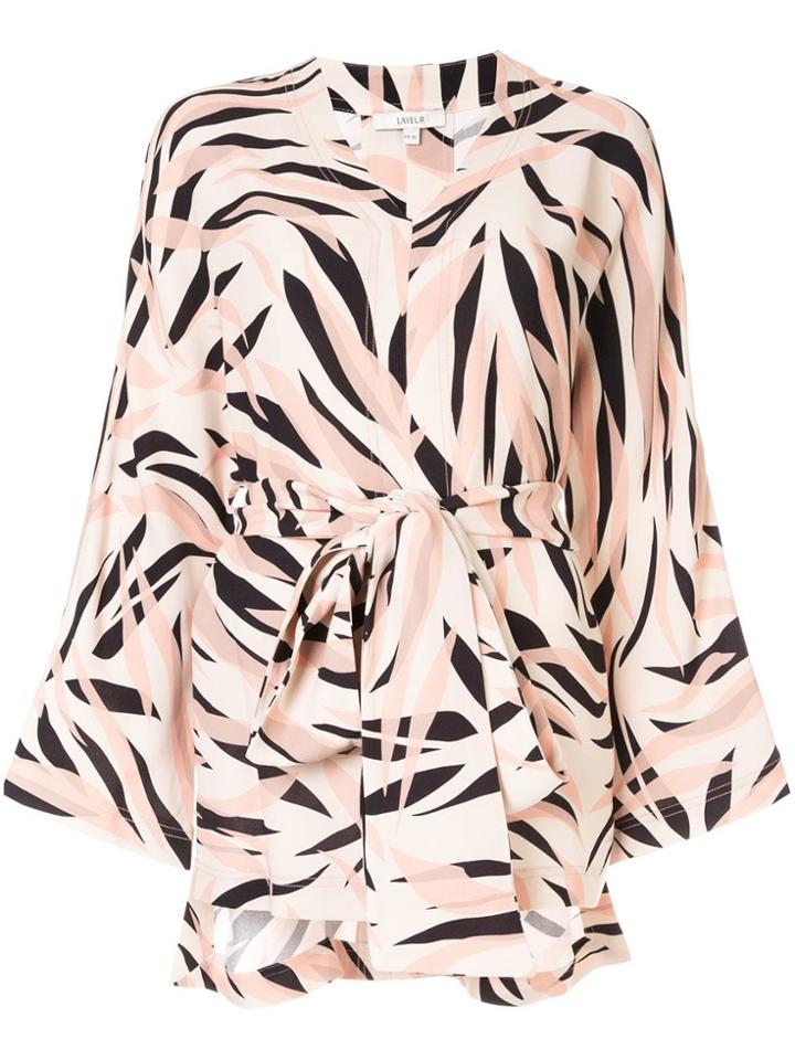 Layeur Tie-waist Blouse - Multicolour