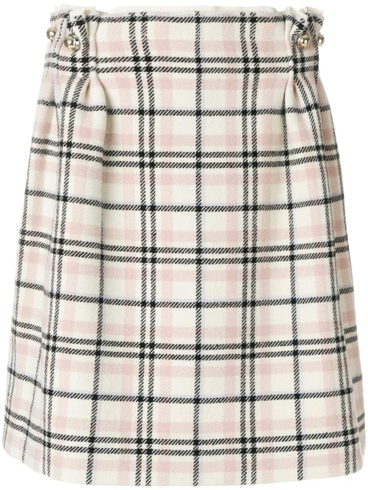 Carven Checked Mini Skirt - Multicolour
