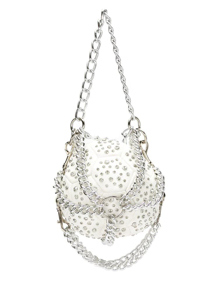 À La Garçonne Bolsa Branca Apliqué Shoulder Bag - White