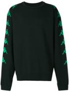 Paura Danilo Paura X Kappa Logo Stripe Sweatshirt - Black
