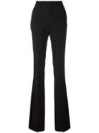 Saint Laurent - Satin Stripe Smoking Trousers - Women - Silk/viscose/wool - 38, Black, Silk/viscose/wool