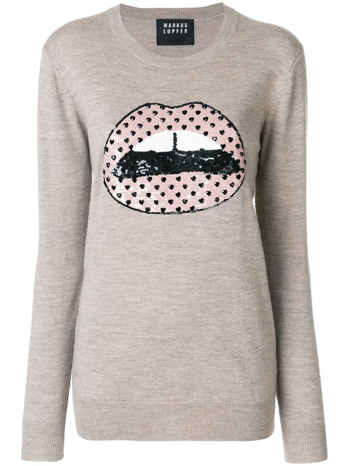 Markus Lupfer Alex Lips Jumper - Nude & Neutrals