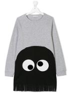 Stella Mccartney Kids Teen Halloween Spider Sweatshirt Dress - Grey