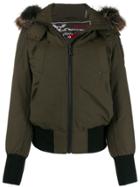 Moose Knuckles Fur Hooded Jacket - Green