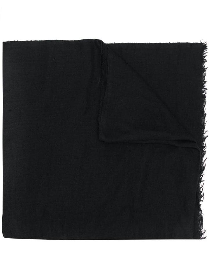 Rick Owens Long Soft Scarf - Black