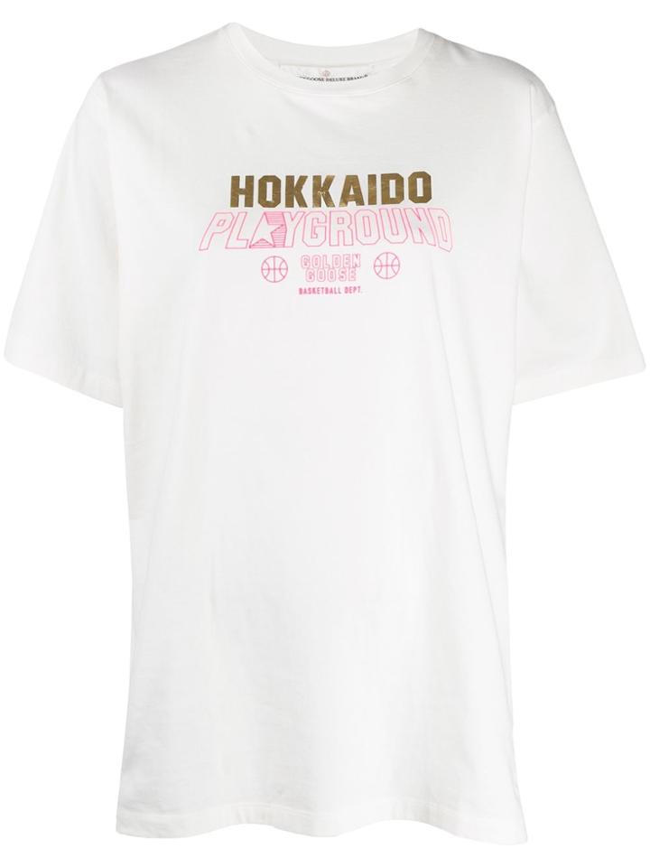 Golden Goose Rabenda Printed Logo T-shirt - White