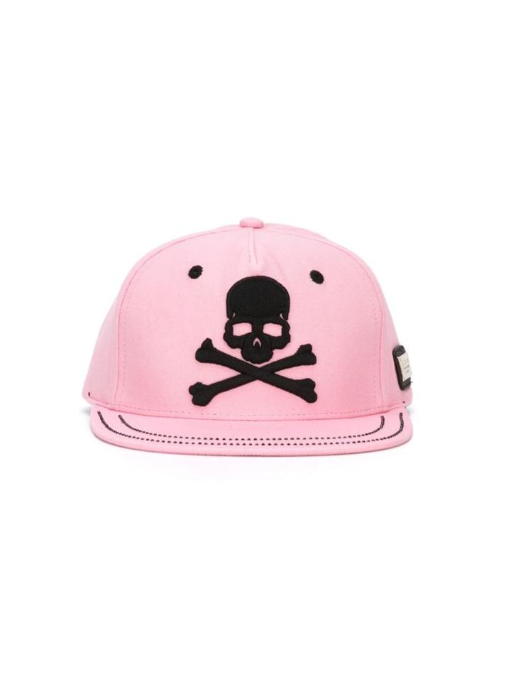 Philipp Plein Kids Spiffy One Baseball Cap, Girl's, Pink/purple