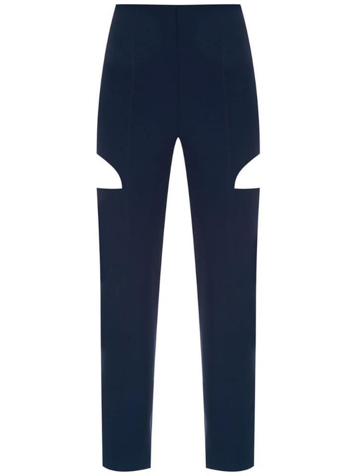 Gloria Coelho Cut Out Trousers - Blue